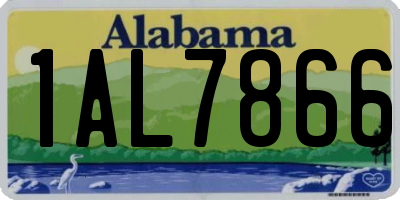 AL license plate 1AL7866