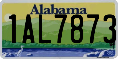 AL license plate 1AL7873