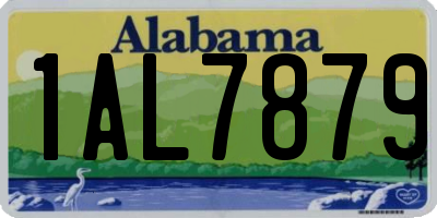 AL license plate 1AL7879