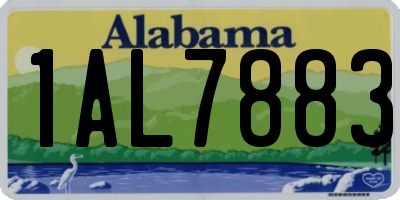 AL license plate 1AL7883