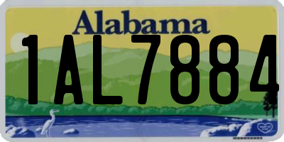 AL license plate 1AL7884