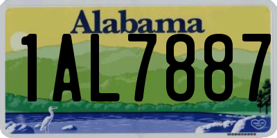 AL license plate 1AL7887