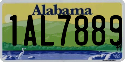 AL license plate 1AL7889