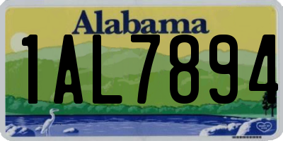 AL license plate 1AL7894