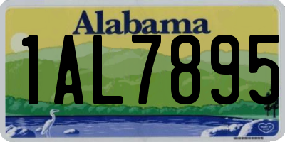 AL license plate 1AL7895