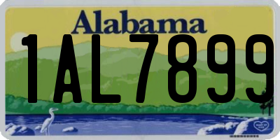 AL license plate 1AL7899