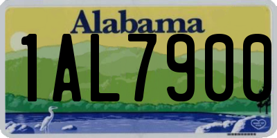 AL license plate 1AL7900