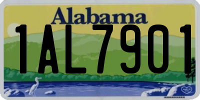 AL license plate 1AL7901