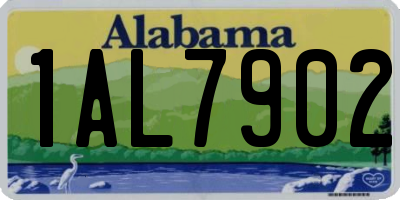 AL license plate 1AL7902