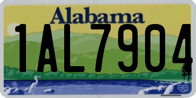 AL license plate 1AL7904