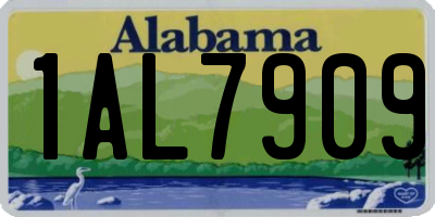 AL license plate 1AL7909