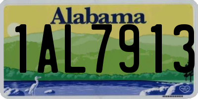 AL license plate 1AL7913