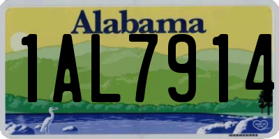 AL license plate 1AL7914