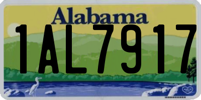 AL license plate 1AL7917