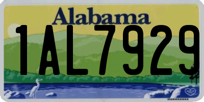 AL license plate 1AL7929