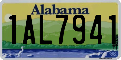 AL license plate 1AL7941