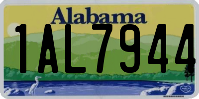 AL license plate 1AL7944