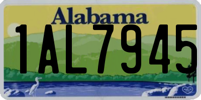 AL license plate 1AL7945