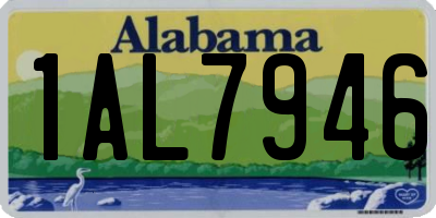 AL license plate 1AL7946