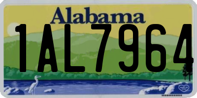 AL license plate 1AL7964