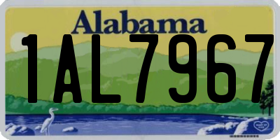 AL license plate 1AL7967
