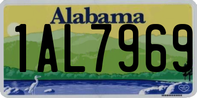 AL license plate 1AL7969
