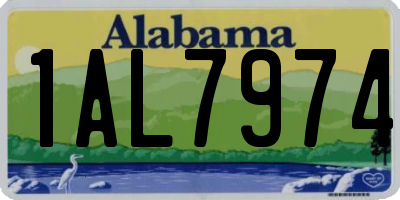 AL license plate 1AL7974