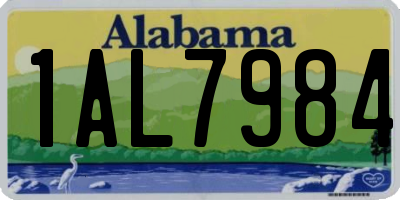 AL license plate 1AL7984