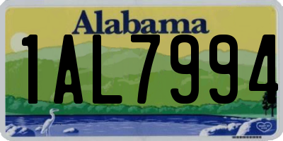 AL license plate 1AL7994