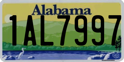 AL license plate 1AL7997