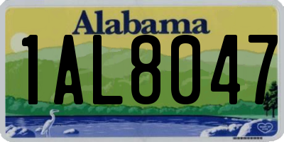 AL license plate 1AL8047