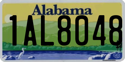 AL license plate 1AL8048