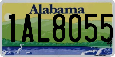 AL license plate 1AL8055