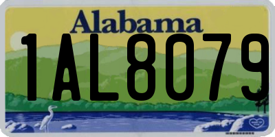 AL license plate 1AL8079