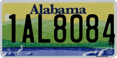 AL license plate 1AL8084
