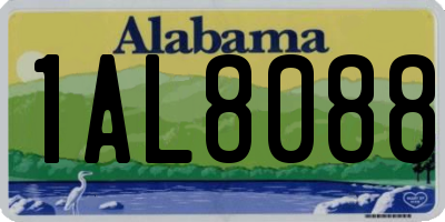 AL license plate 1AL8088