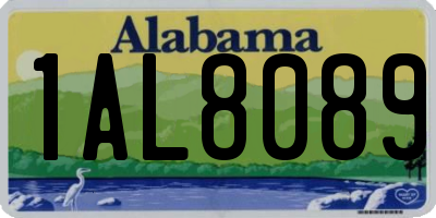 AL license plate 1AL8089