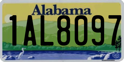 AL license plate 1AL8097