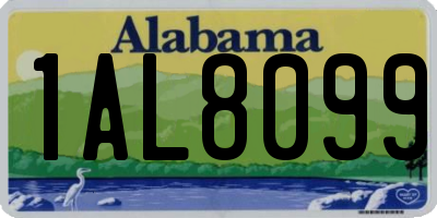 AL license plate 1AL8099