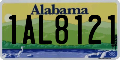 AL license plate 1AL8121