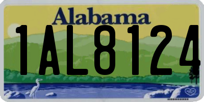 AL license plate 1AL8124