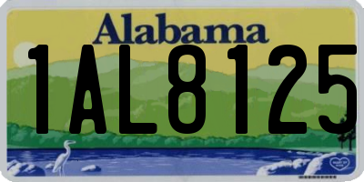 AL license plate 1AL8125