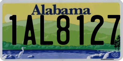 AL license plate 1AL8127