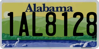 AL license plate 1AL8128