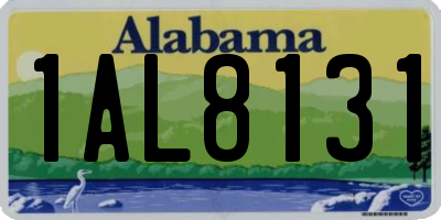 AL license plate 1AL8131