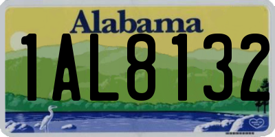 AL license plate 1AL8132