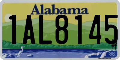 AL license plate 1AL8145