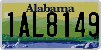 AL license plate 1AL8149