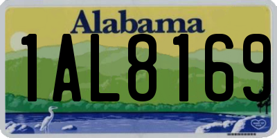 AL license plate 1AL8169