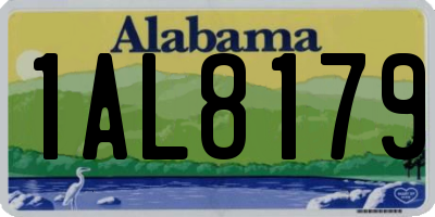 AL license plate 1AL8179
